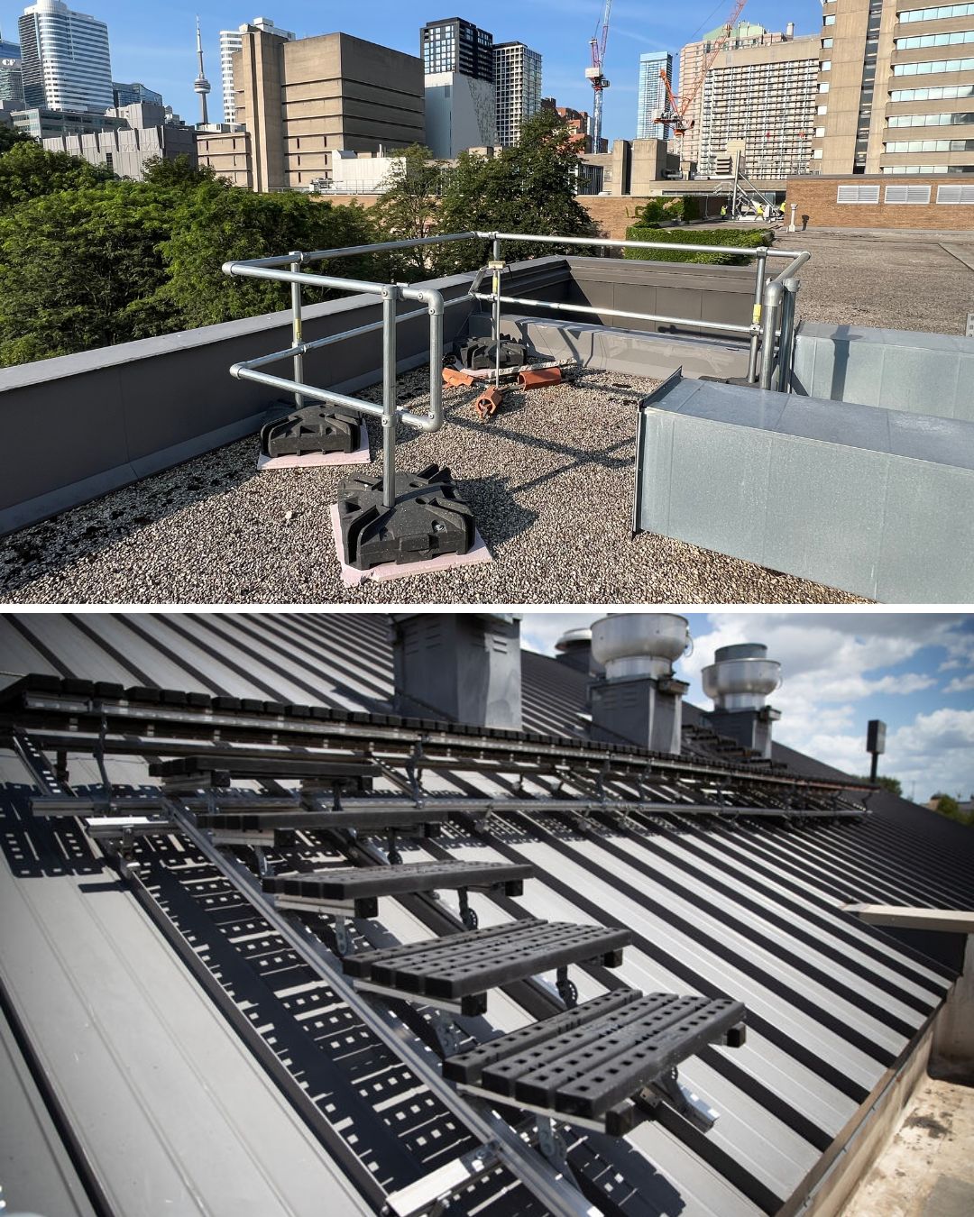 Passive Fall Protection / Safety Guardrail / Roof Edge Guardrails / Fall Protection / Roof Walkway