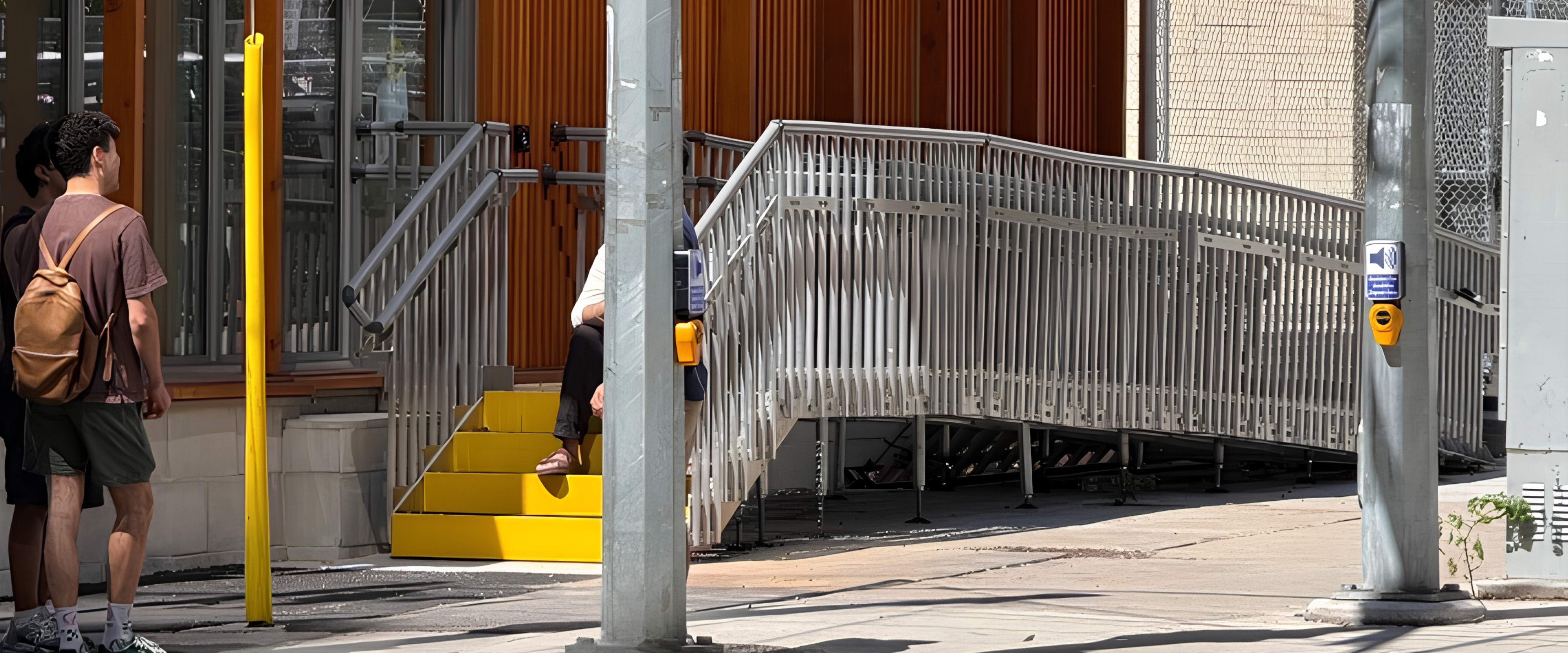RightWay Pro ramp system integrated into an existing facility design