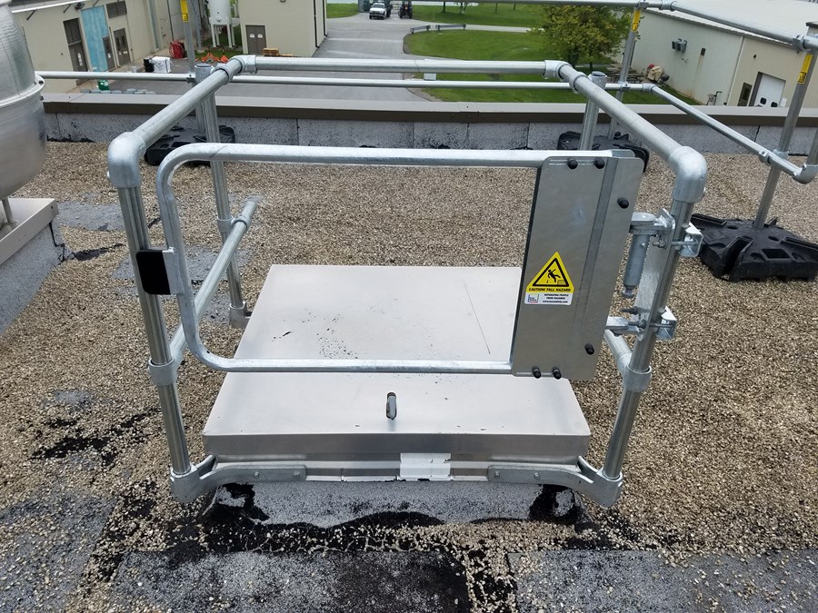 Kee Hatch Guardrail/ Rooftop Safety/ Rooftop Guardrail / self-closing safety gate