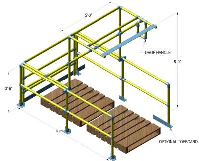 Kee Pivot / Pallet Gates / Mezzanine Pallet Gates / Warehouse Fall Protection / Safe Access