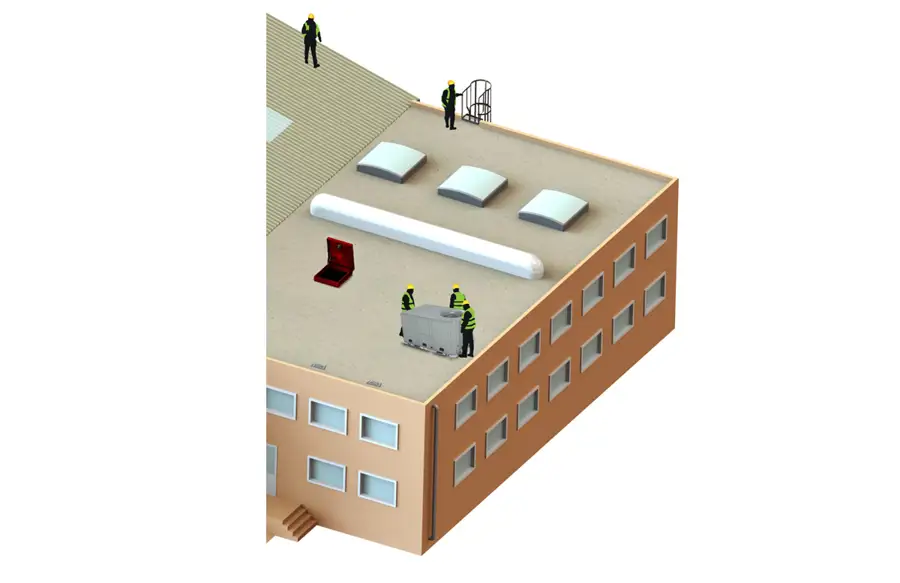 Unprotected Rooftop Edge Unprotected Edges - Kee Safety