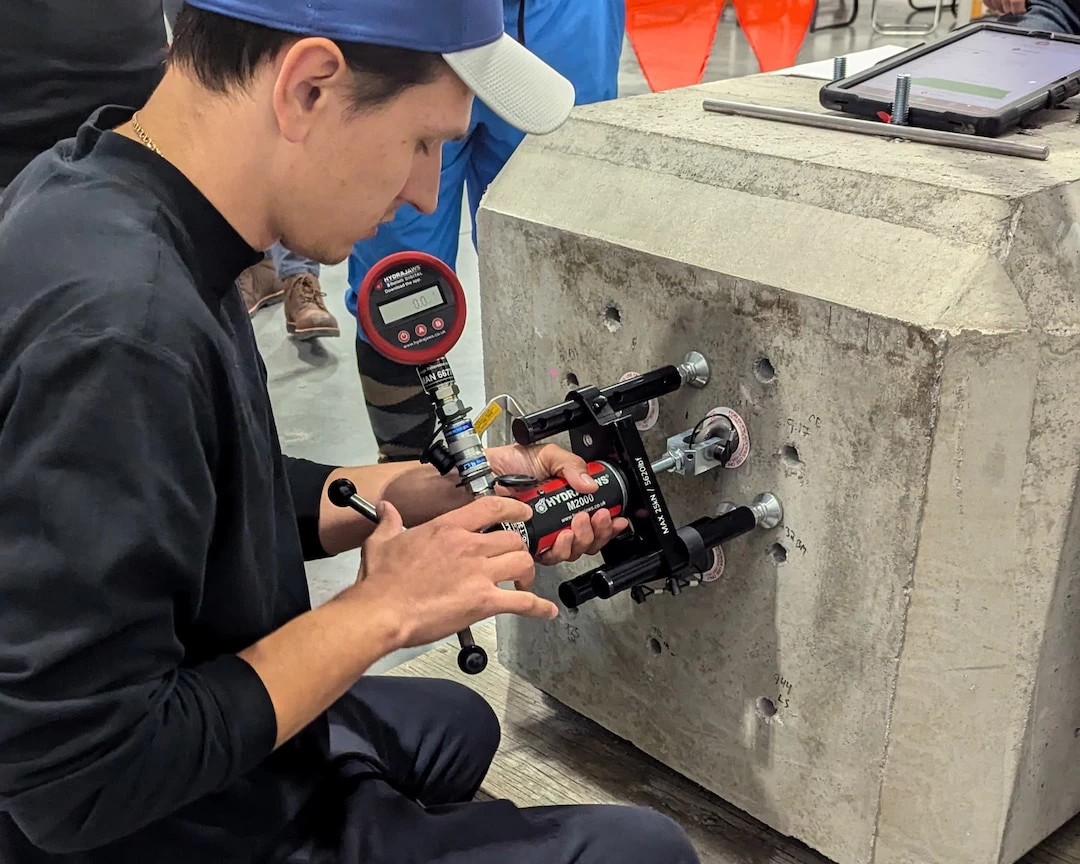 Anchor Bolt Hydrajaw Testing