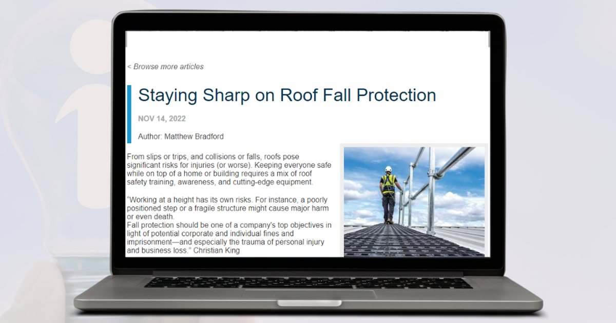 roof fall protection and rooftop safety Kee Safety
