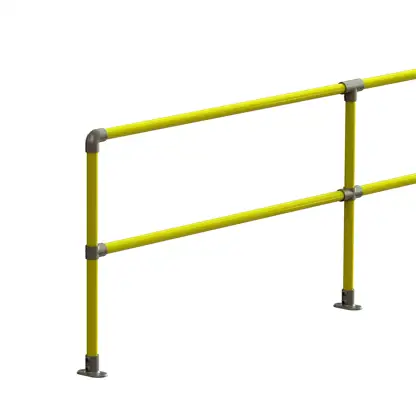 Kwik Kit Railing System Safety Railing and Modular Guardrail made from Slip-on Railing Fittings ...