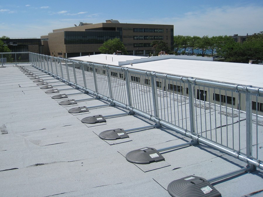 KeeGuard with Infill Panels | Rooftop Fall Protection | Safety Guardrail | Rooftop Safety Railing