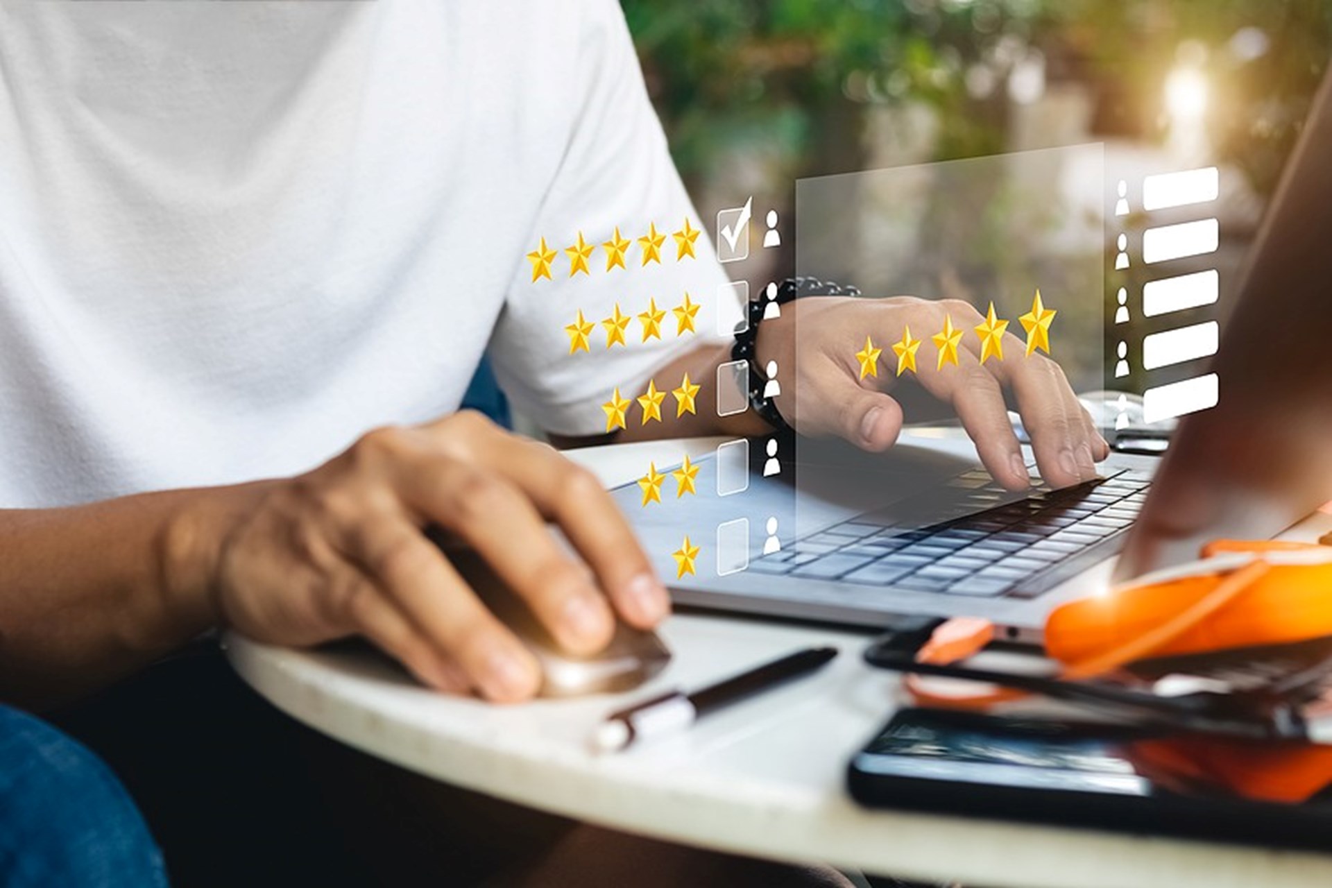 Bigstock User Give Rating To Service Copy