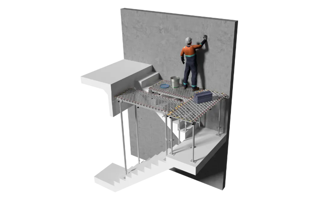 StairSpan Stairwell Platform System - Kee Safety