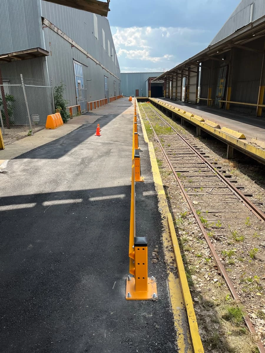 Compliant safety guardrail installation Alberta