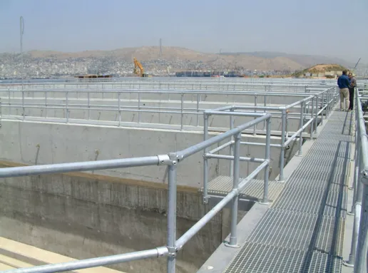 Kee Klamp Safety Railings Water Treatment Plant