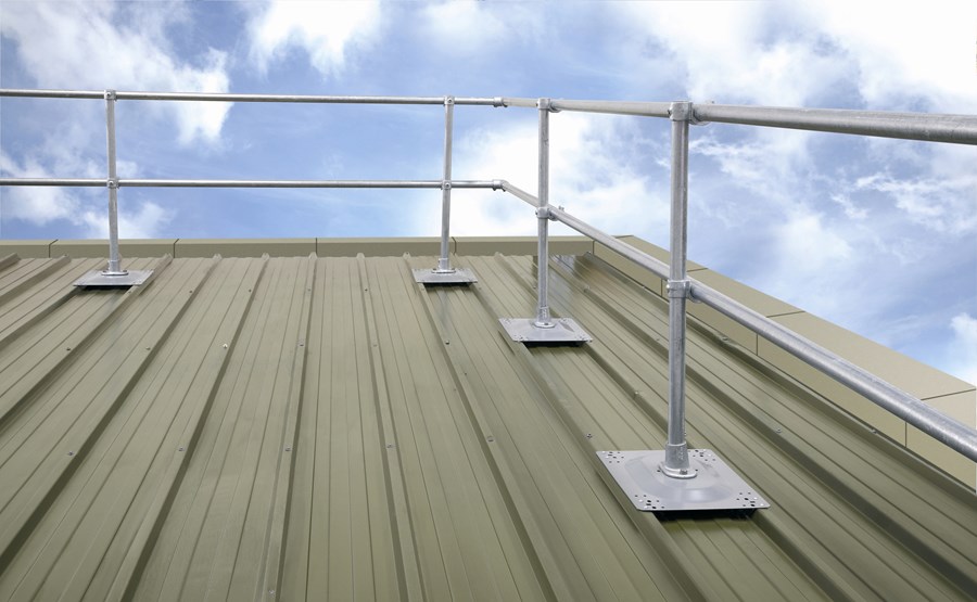roof fall protection | rooftop guardrail | Roof edge protection solutions for metal roof
