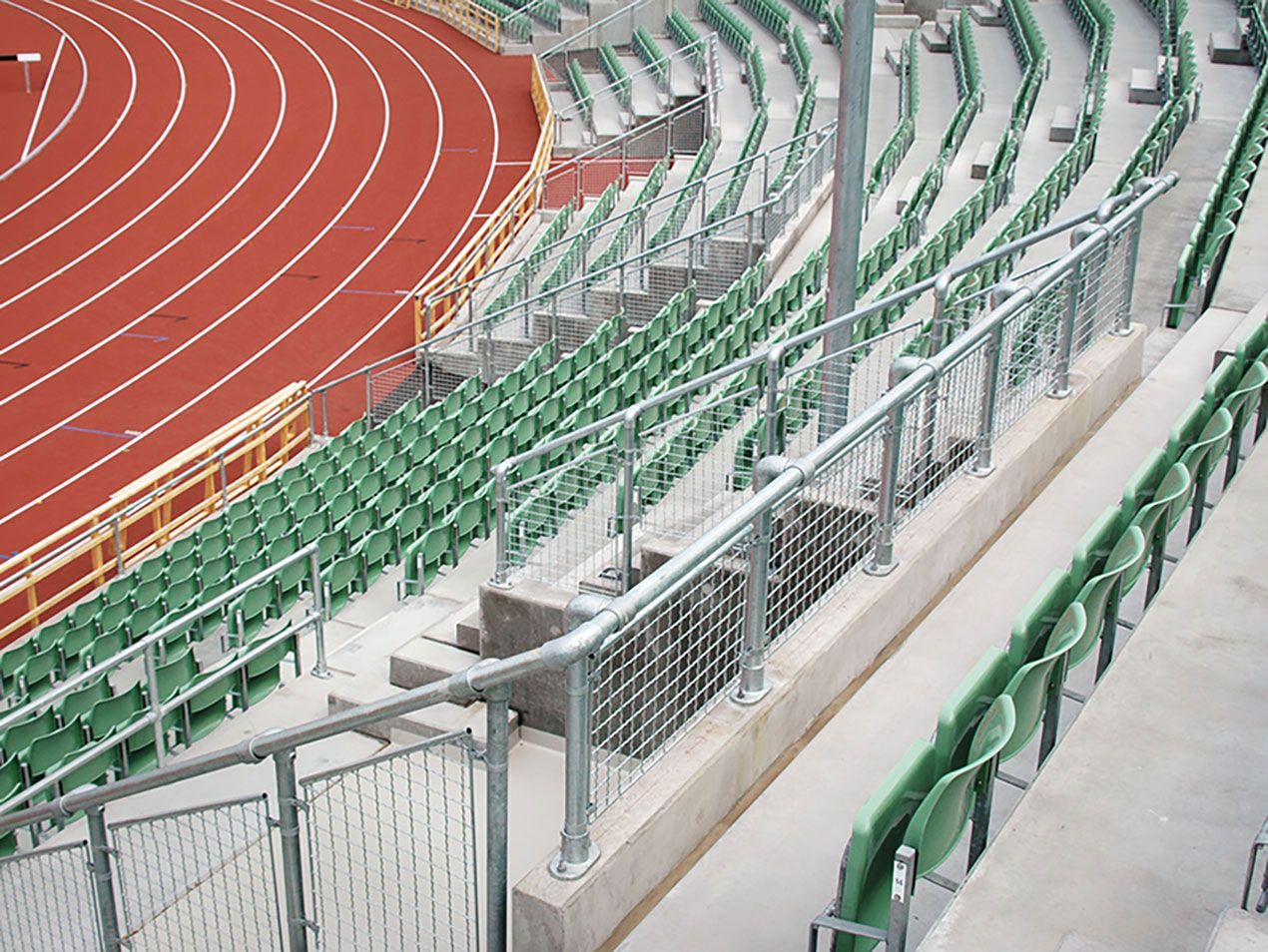 Kee Klamp Railings For Stadium