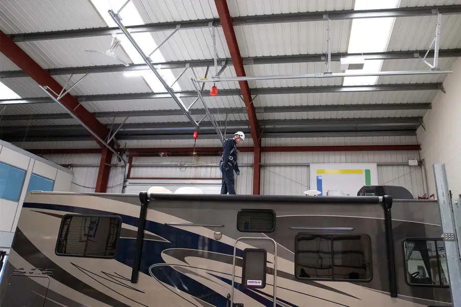 Engine House Fall Protection Safety Cover on Your Vehicle Service Pit - Kee Safety