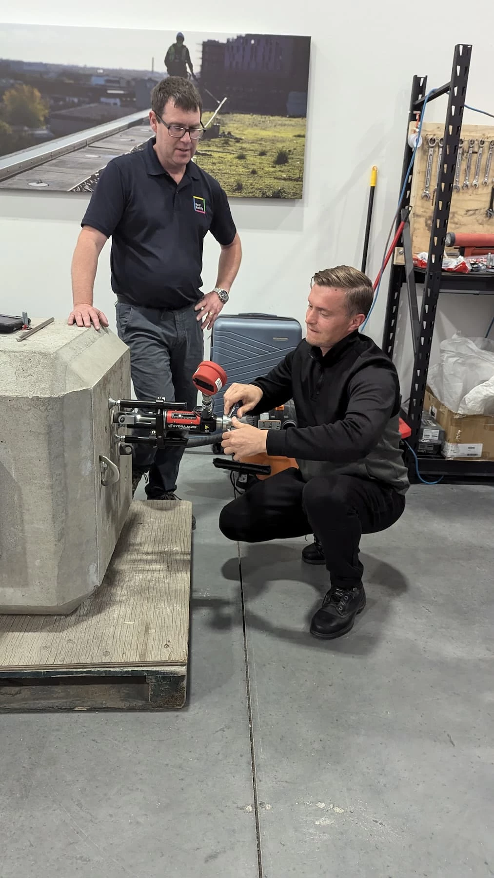 Anchor Bolt Testing with Hydrajaws