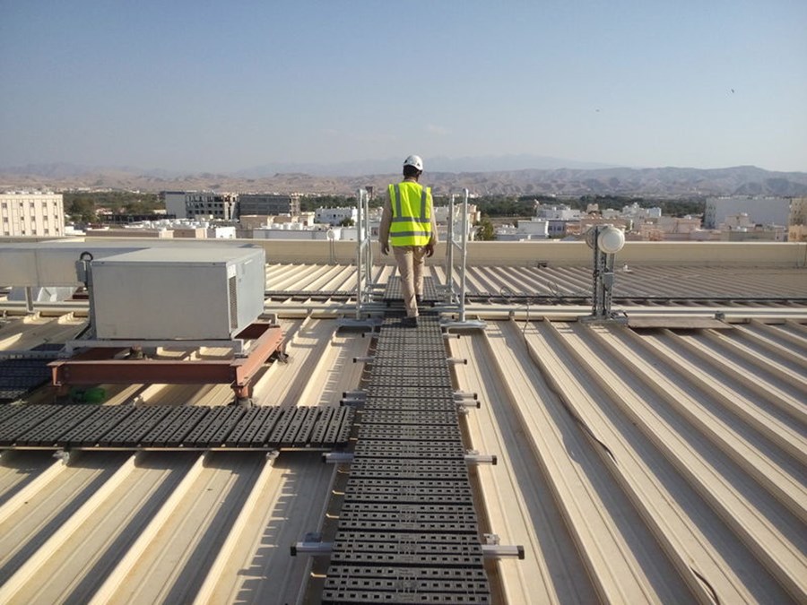 roof fall protection| fall protection| roof safety equipment| roof walkway system
