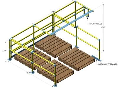 Kee Pivot / Pallet Gates / Mezzanine Pallet Gates / Warehouse Fall Protection / Safe Access