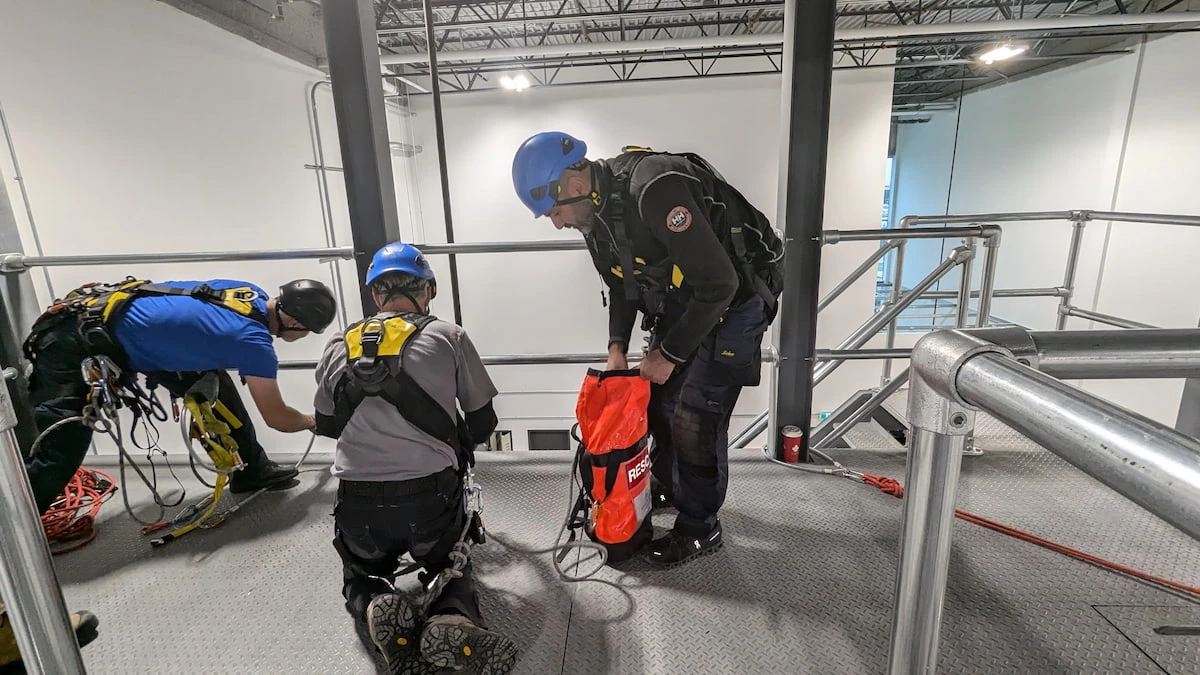 Rescue after a fall training Calgary