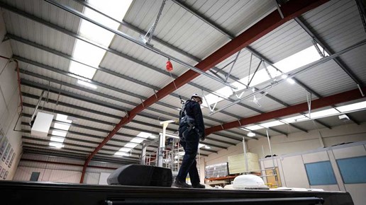 Kee Track Rigid Rail Fall Protection System | Overhead Fall protection