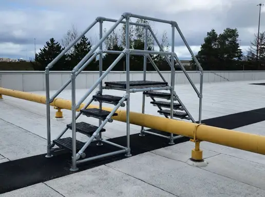 Kee Crossover Safety Railings for Wastewater Treatment Plants - Kee Safety