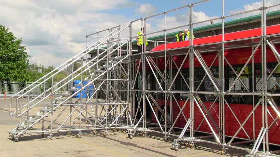 Safe Access and Fall Protection for Vehicle Maintenance - Kee Safety