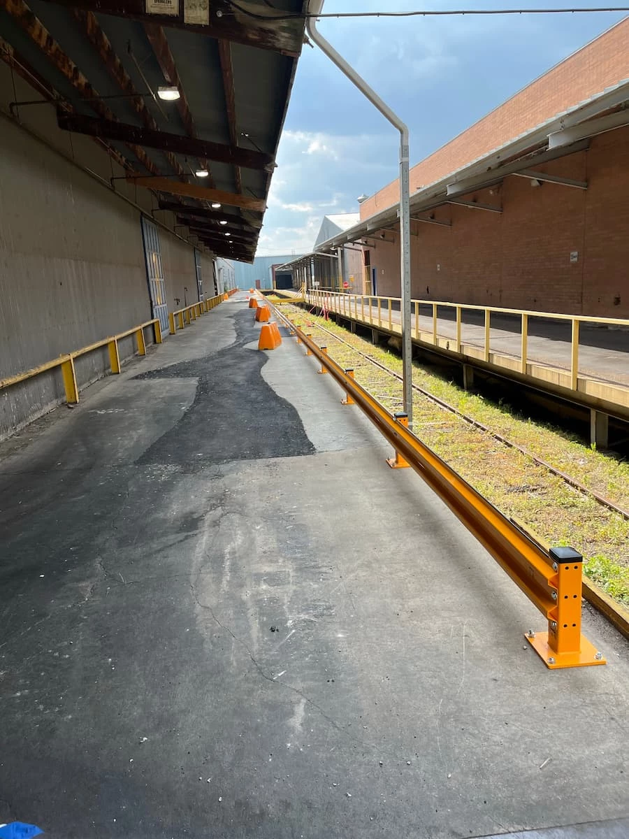 Kee Safety warehouse safety barrier solution Alberta