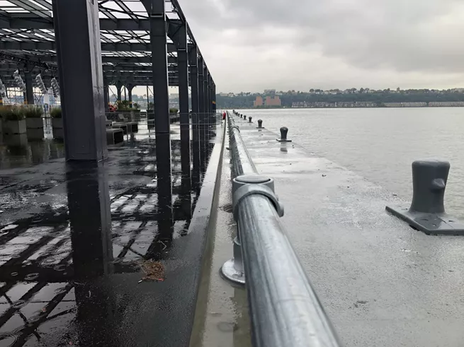 Safety Railing along Pier 76