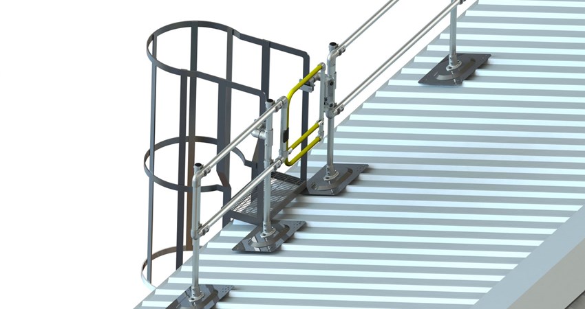 KeeGuard ladder | Kee Gate | self closing safety gate | rooftop ladder | rooftop safe access | roof edge railings system