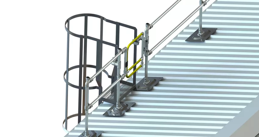 KeeGuard ladder | Kee Gate | self closing safety gate | rooftop ladder | rooftop safe access | roof edge railings system