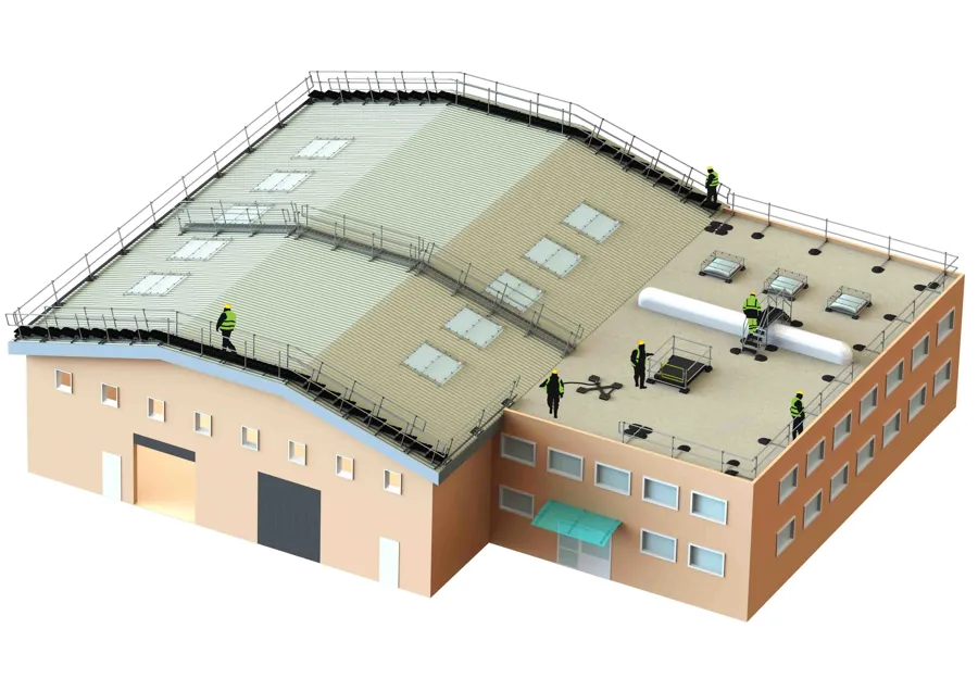 HVAC Fall Protection Solution for Retail Sector - Kee Safety