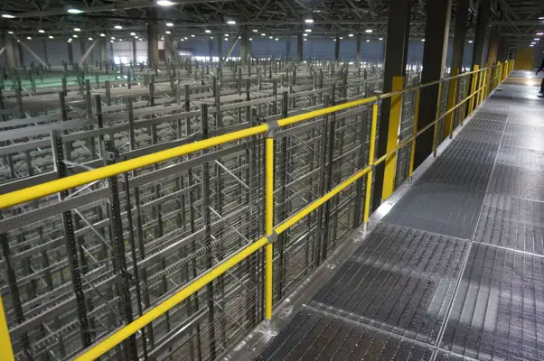 Slip Joint Railing Safety Railing and Modular Guardrail made from Slip-on Railing Fittings ...